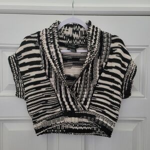 Etcetera Cropped Knit Sweater